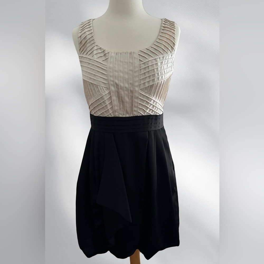 Max & Cleo Dress, Size 4, Black/Cream